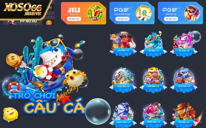 Quay hũ slot game và bắn cá đổi thưởng giao diện 3D